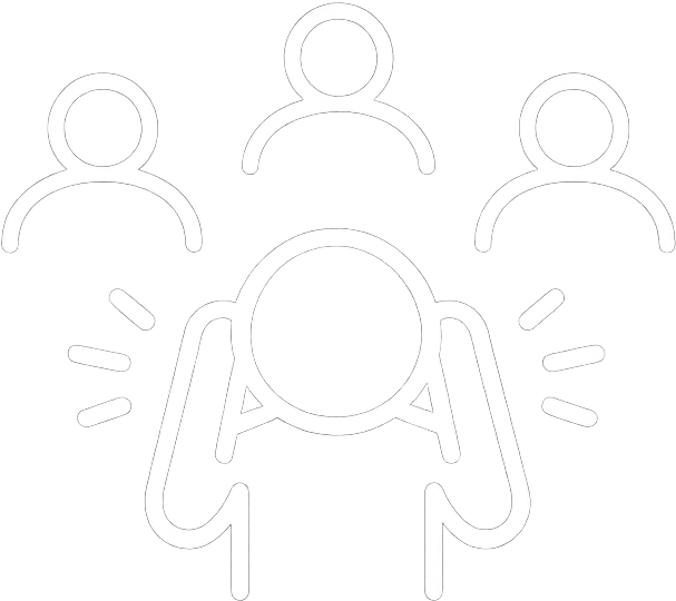 Social anxiety icon.