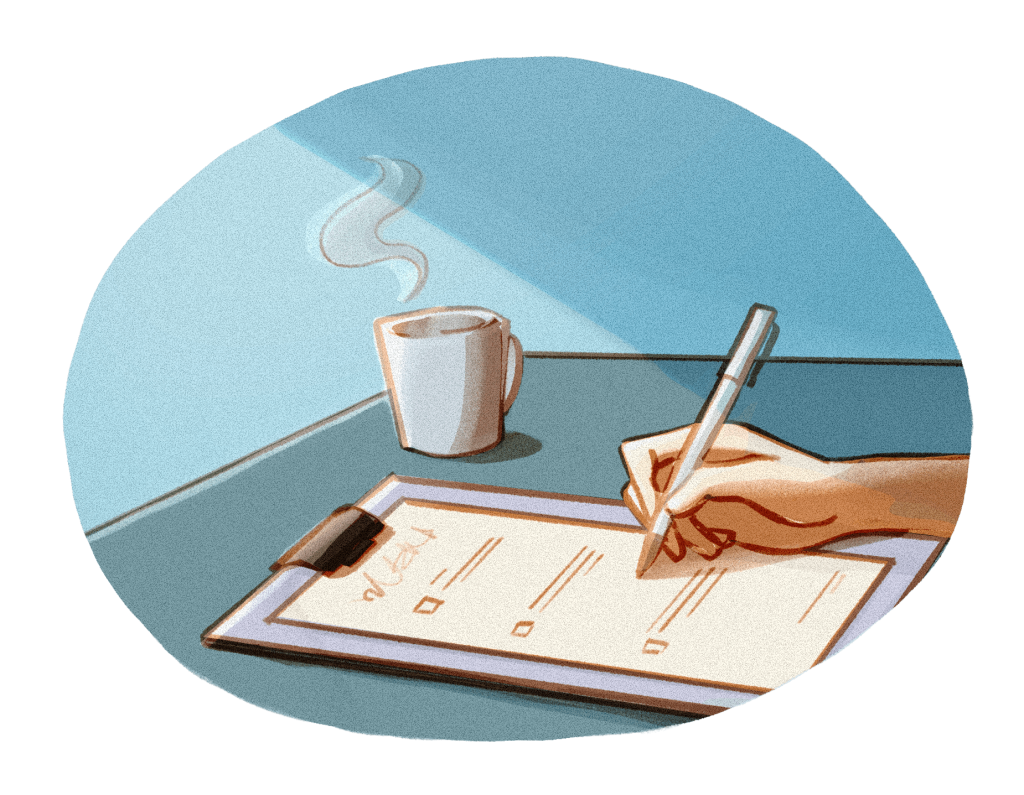 Mental health tests icon.